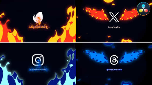 Firebirds Logo Pack For Davinci Resolve - VideoHive 51407309