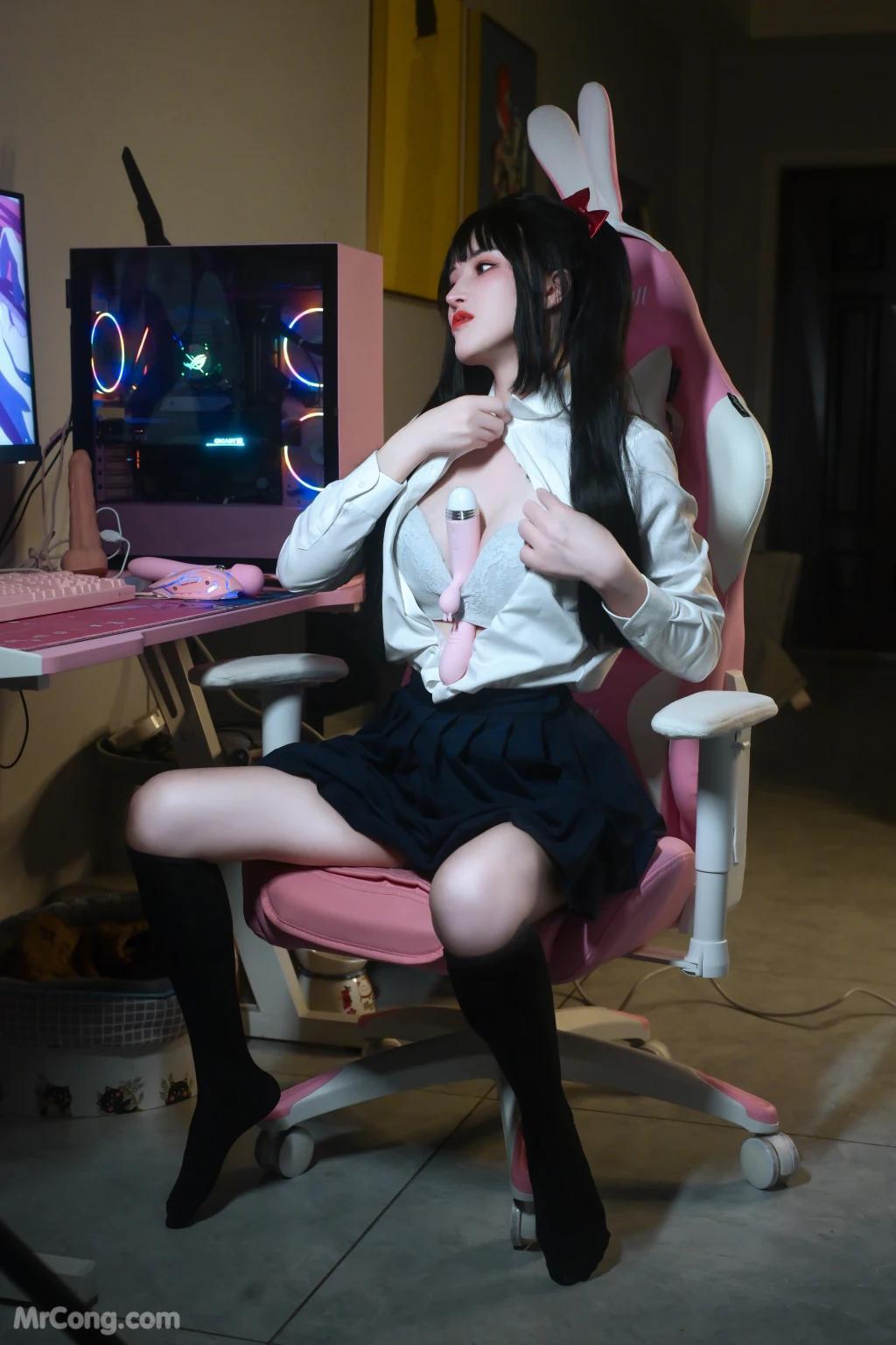 Coser@鹿八岁: JK少女的悸动 (120 photos )(72)