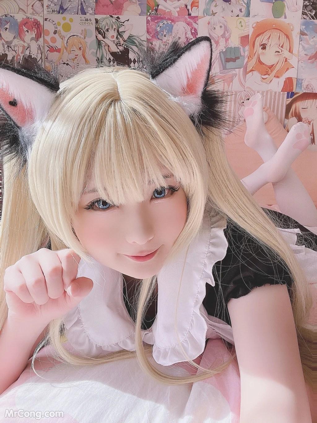 Coser@习呆呆: 猫耳女仆 Necomimi Maid Servant (50 photos)(37)