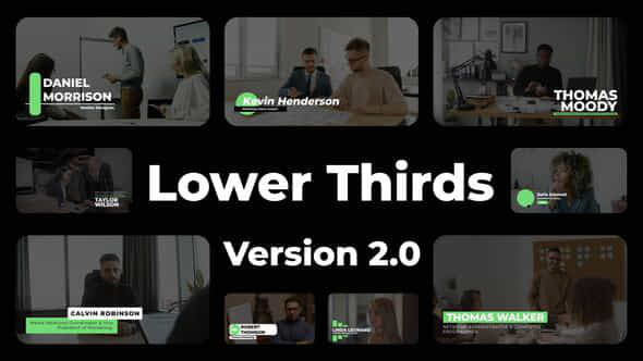 Lower Thirds 2.0 - VideoHive 42760369