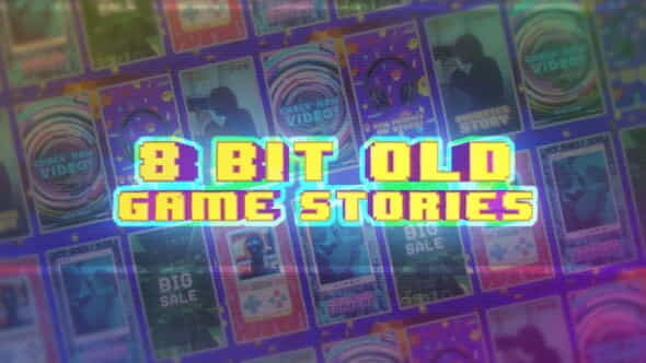 8 Bit Old Game Social - VideoHive 34742157
