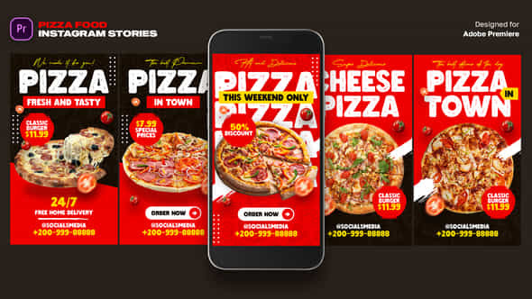 Pizza Food Instagram - VideoHive 46463030