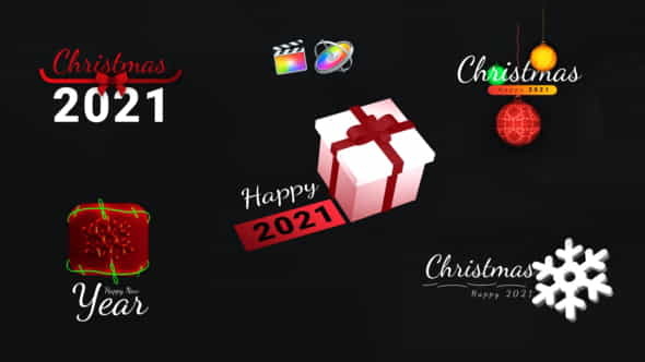 Christmas Unique Titles - VideoHive 29685564