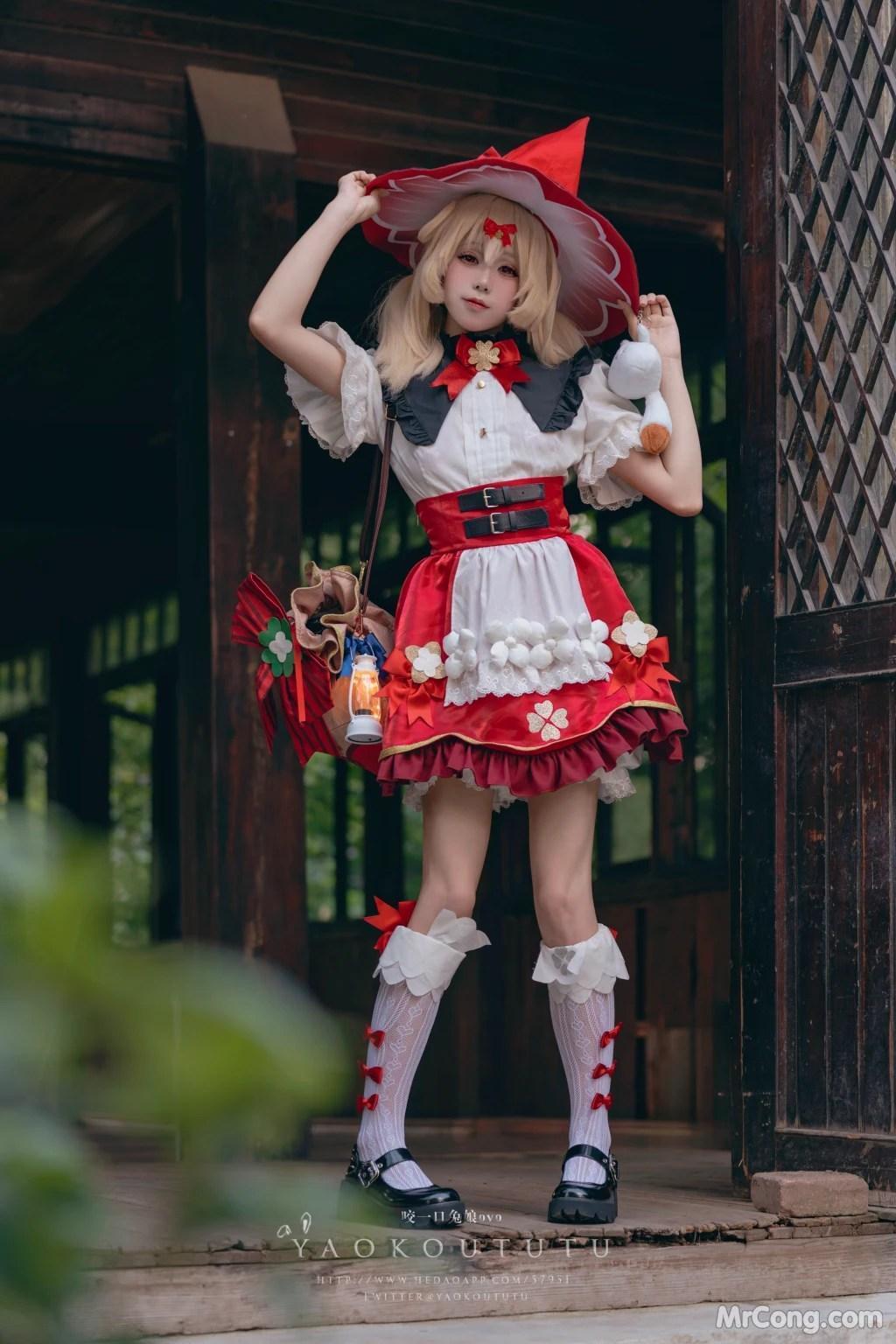 Coser@黏黏团子兔: 琪花星烛·可莉 可莉炸鱼舞 (66 photos )(1)