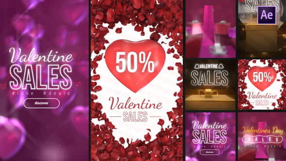 Valentine Sales Instagram Stories - VideoHive 35915180