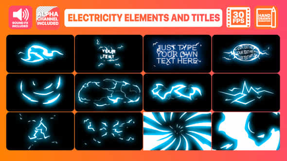 Electricity Elements - VideoHive 23748550