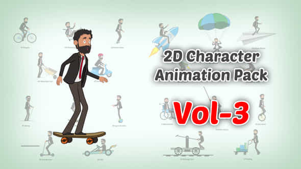 2D Character Animation Pack Vol 3 - VideoHive 59039950