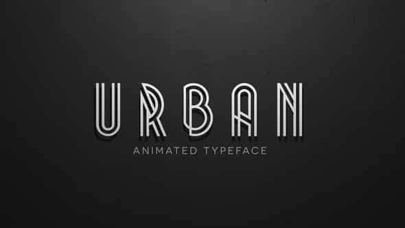 Urban - Animated Typeface - VideoHive 12451513