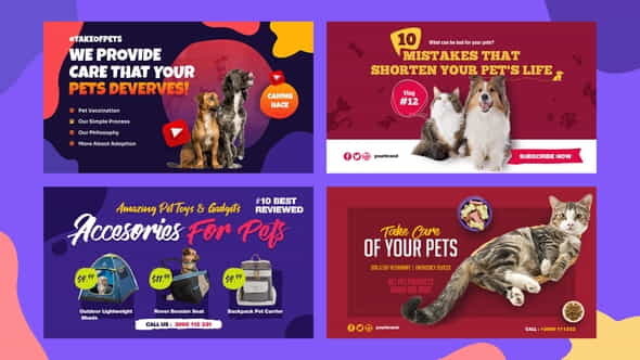 Pets Shop and Care Slideshow - VideoHive 32574226