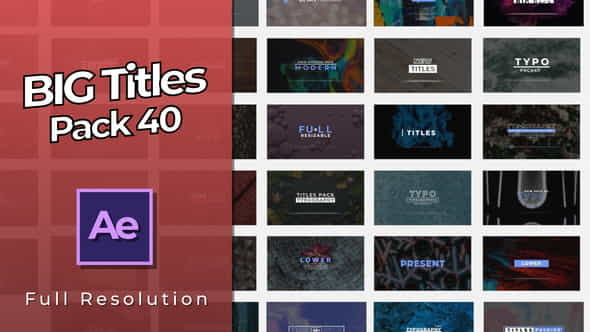 Titles Pack 40 - VideoHive 29440562