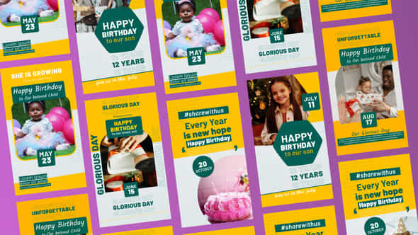 Happy Birthday Stories - VideoHive 44973491
