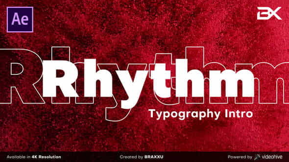 Rhythm Typography Intro - VideoHive 24758415