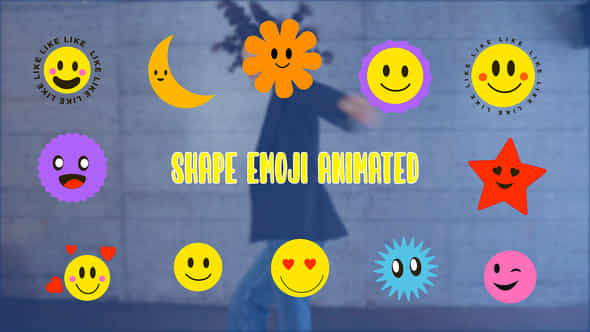 Funny Emoji Elements - VideoHive 47251742