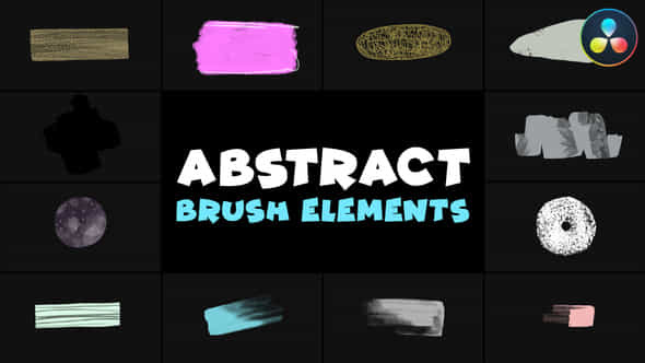 Abstract Brush Elements - VideoHive 48635210