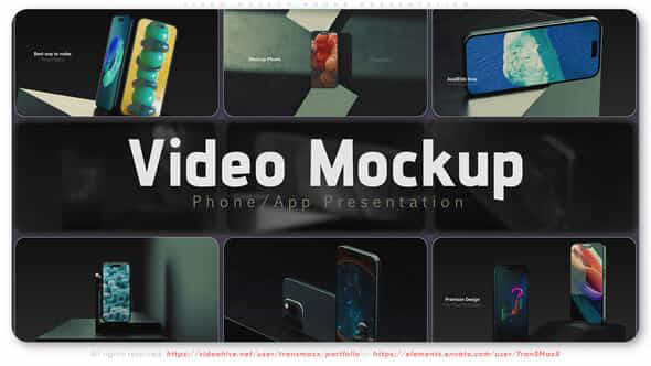 Video Mockup Phone Presentation - VideoHive 50497395