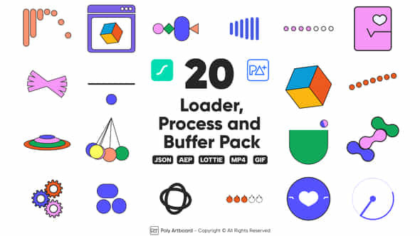 Loader Process And Buffer Lottie Pack - VideoHive 49590039