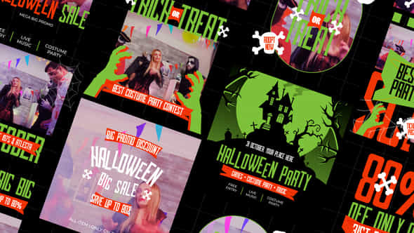 Halloween Promo Instagram Post - VideoHive 48119125