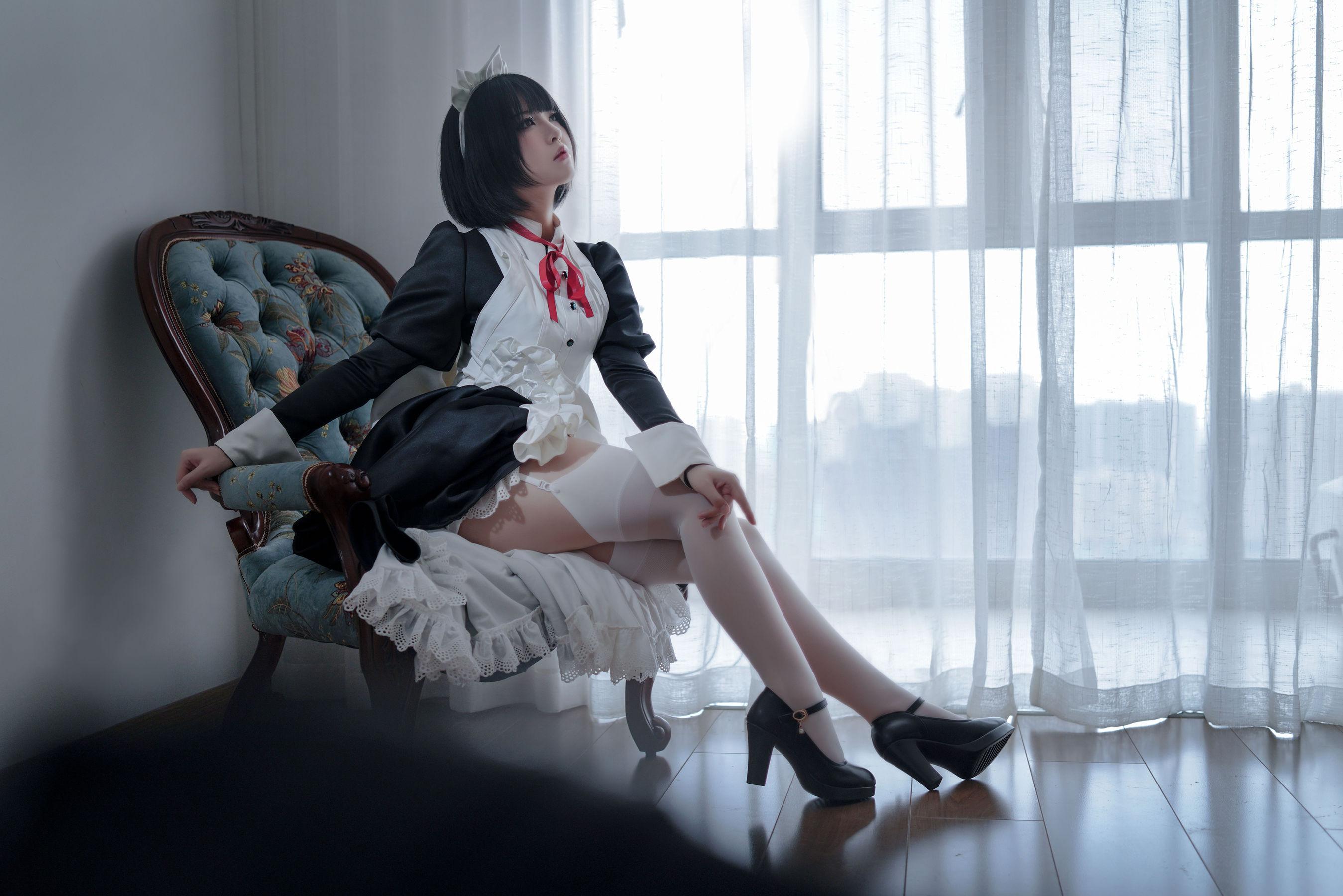 [美女Coser] 半半子 《 嫌パン メイド》 写真集(21)