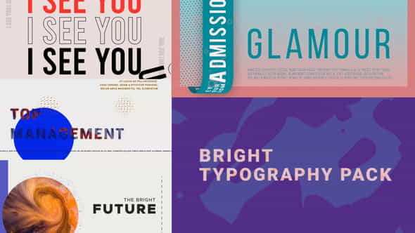 Bright Typography Pack - VideoHive 28530303