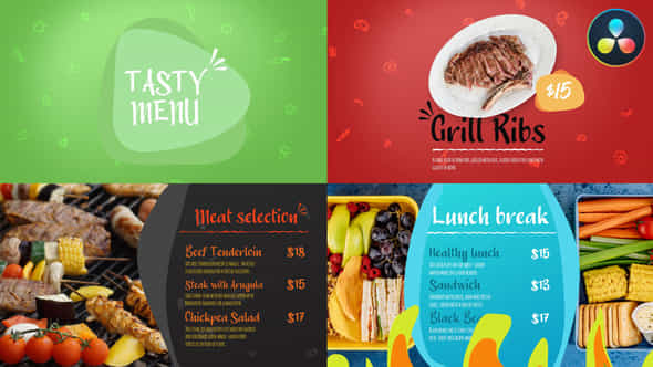 Tasty Menu - VideoHive 45900087