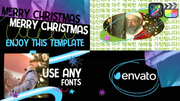 Stylish Christmas Slides For Fcpx - VideoHive 49438578