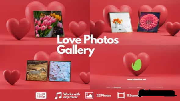 Love Photos Gallery | 3D, Object - VideoHive 30469443