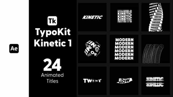 Typo Kit Kinetic - VideoHive 44574537