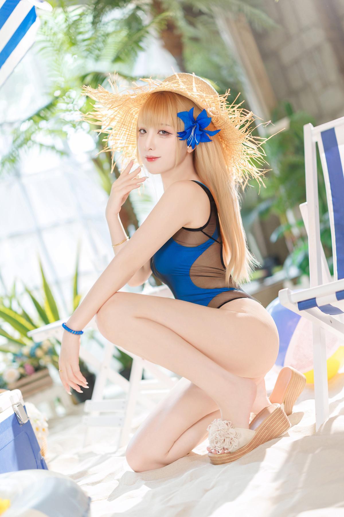 Cosplay 封疆疆v – 热带缤纷 蓝莓 火龙果竞泳(4)