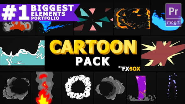 Cartoon Elements Pack | Premiere - VideoHive 23220683