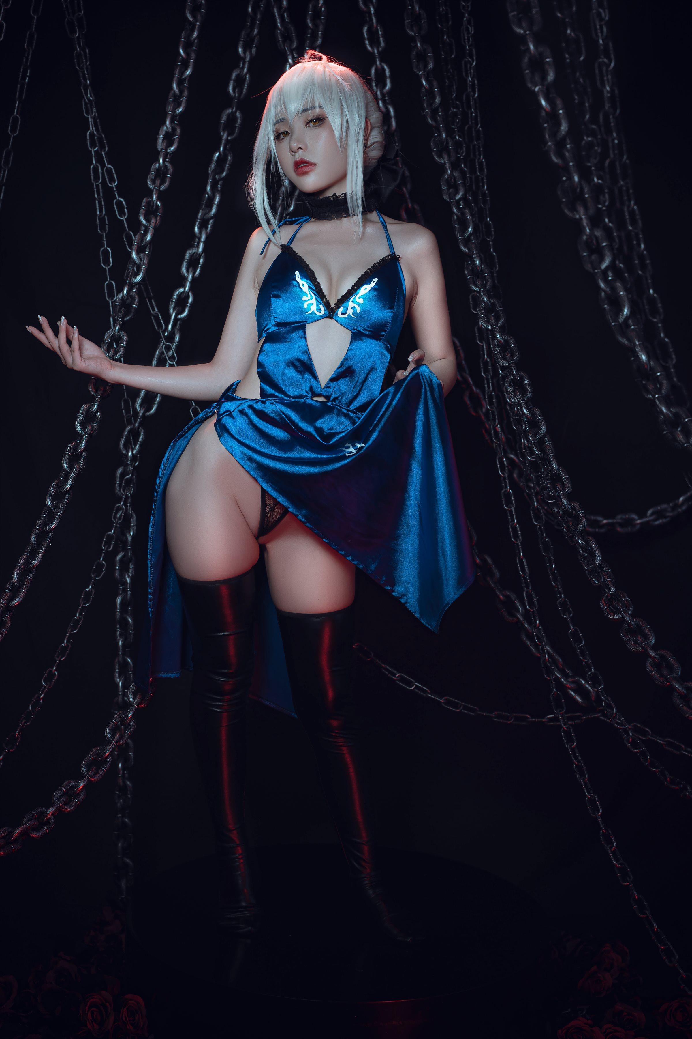 爆机少女喵小吉 Nekokoyoshi - 七月 Fate stay night 黑呆 - Saber Alter(20)