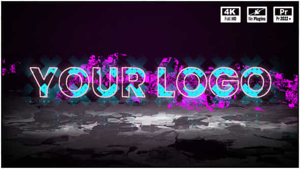 Glitch Logo Animation - VideoHive 48117251