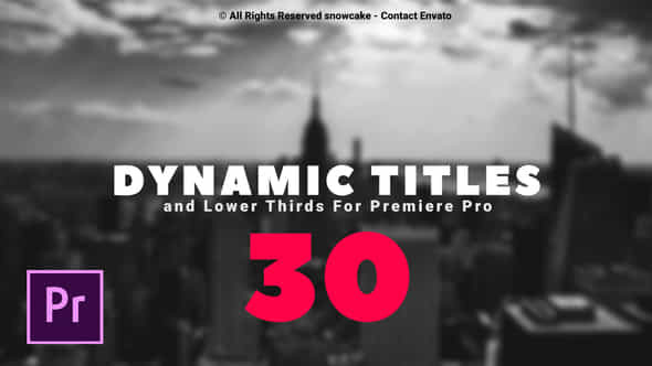 Dynamic Titles - VideoHive 23959999