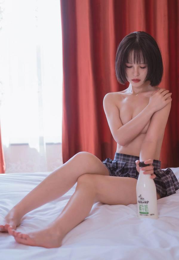 美少女晕崽Zz–福袋透明学生服+居家妹子(9)