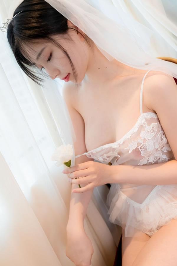 极品女神年年-婚纱无圣光唯美图集(20)