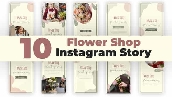 Flower Shop Instagram Stories - VideoHive 34435835