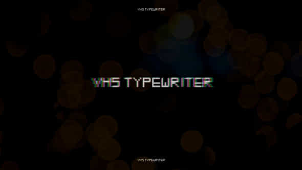 VHS Typewriter Titles - VideoHive 38300945