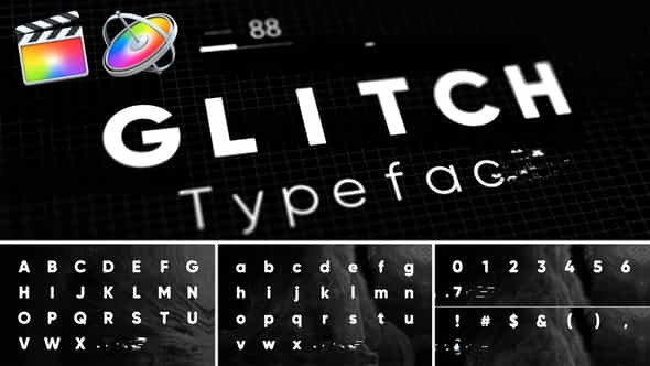 Glitch - Animated Typeface for - VideoHive 24264717