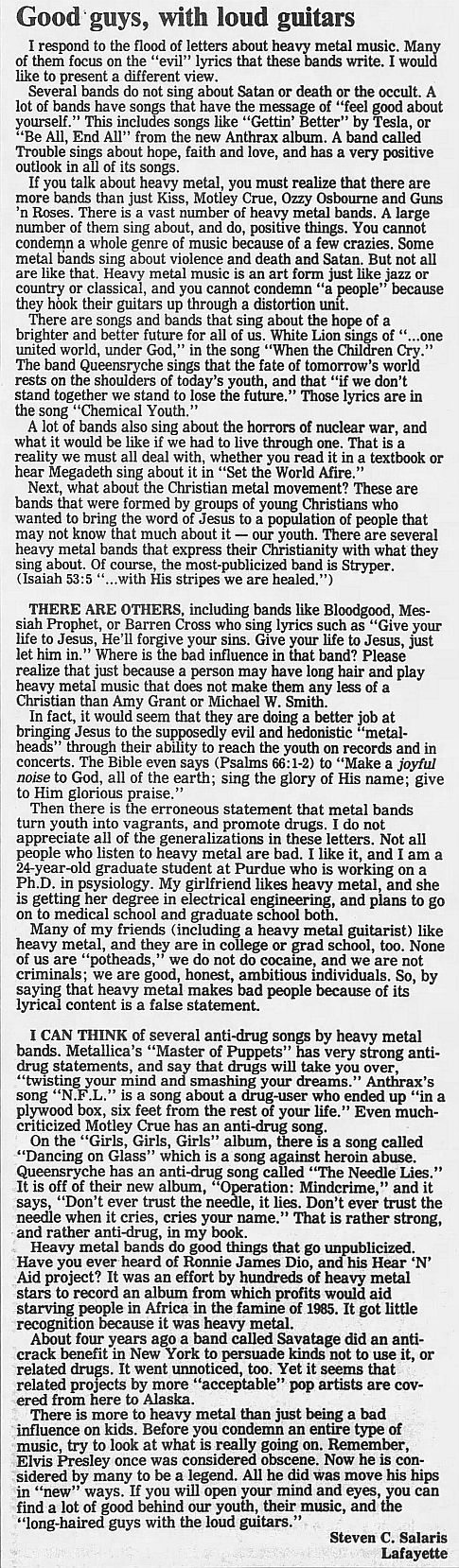 1989.02.21/04.10 - Journal and Courier (Lafayette, IN.) - Readers' letters/Debate on GN'R 9kK8NWkR_o