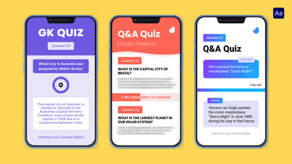 Q A Quiz Vertical - VideoHive 52106796