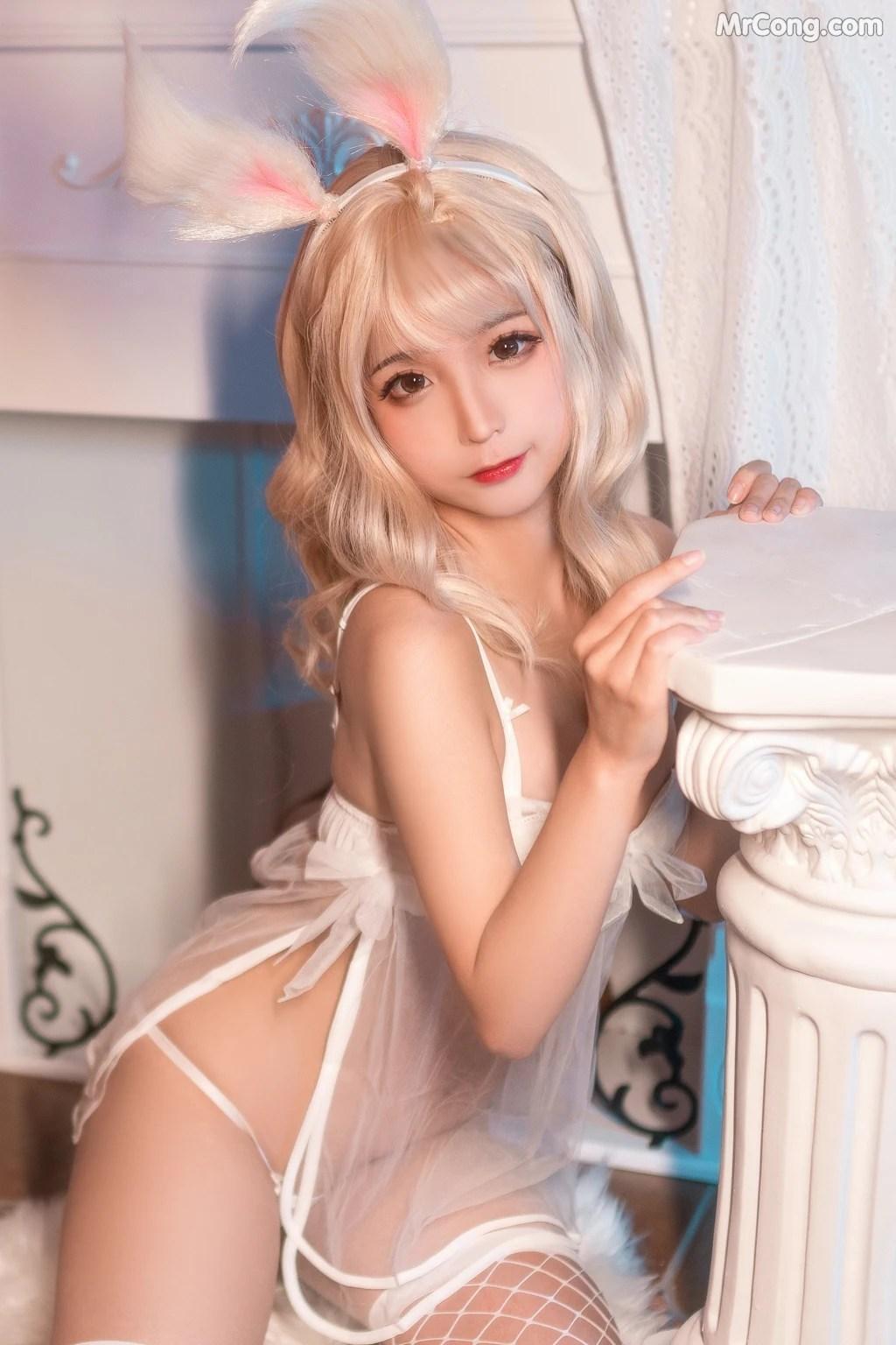 Coser@蠢沫沫 (chunmomo) Vol.061: 小白兔 (40 photos)