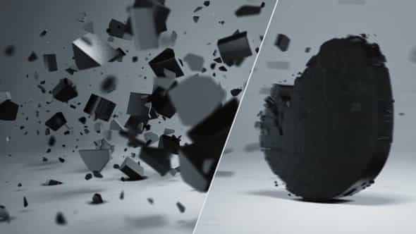 Elegant 3D Shatter Logo - VideoHive 18604954