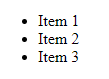 Unordered List
