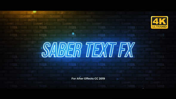 Saber Text Effects - VideoHive 27469607