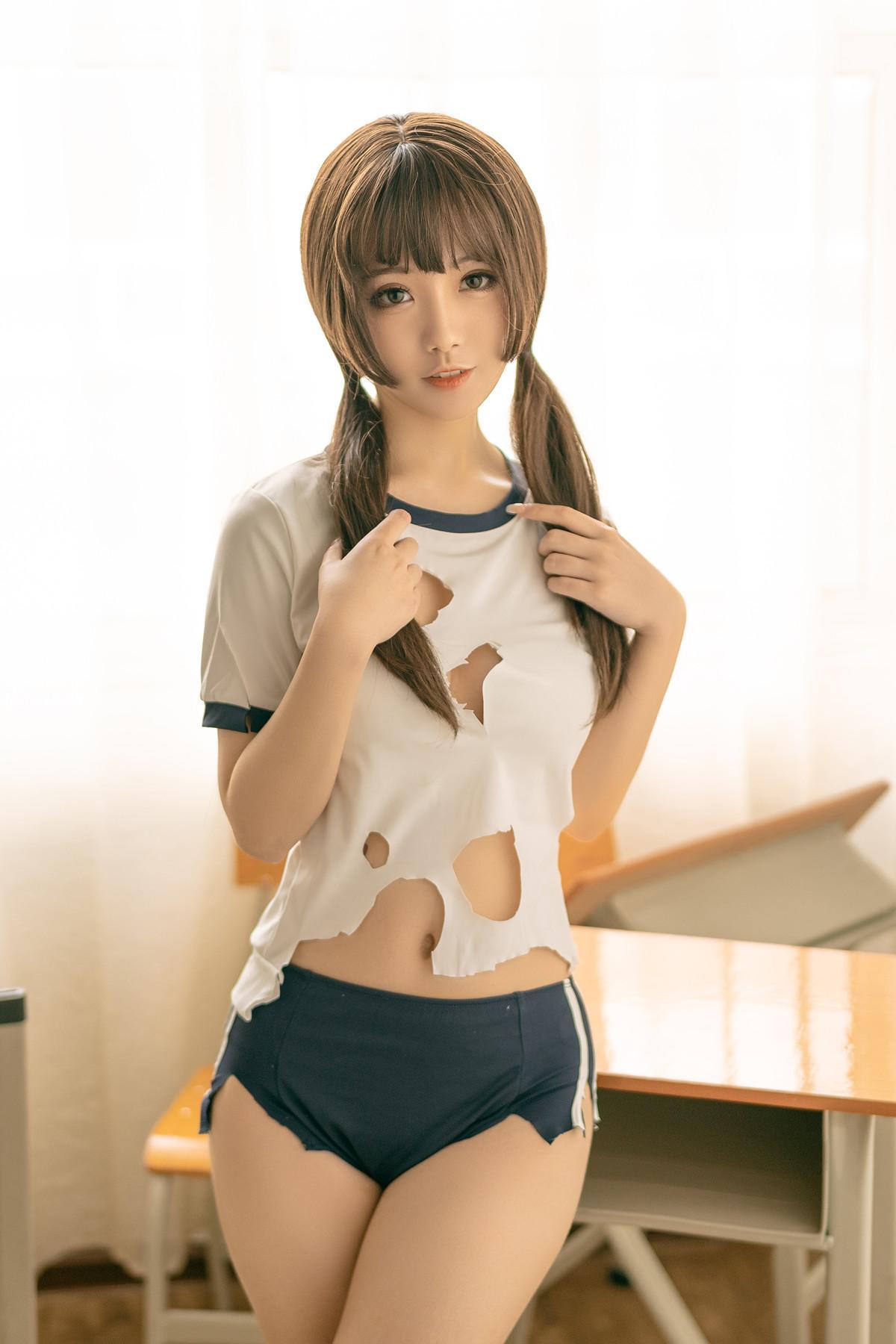 Cosplay 桃良阿宅 体操服(11)