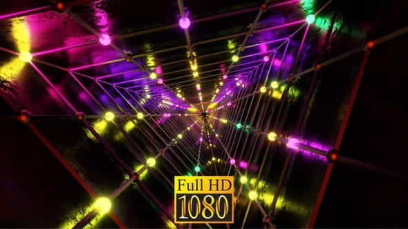 Festive Neon Tunnel HD - VideoHive 30636975