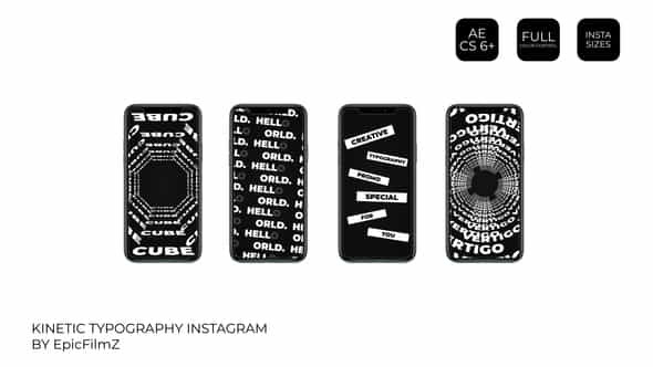 Kinetic Typography Instagram - VideoHive 24988557