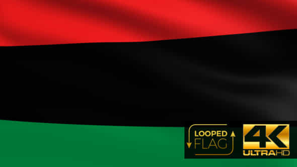 Pan African Flag 4K - VideoHive 27238072