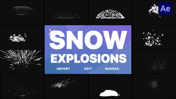 Snow Explosions | After Effects - VideoHive 35118985