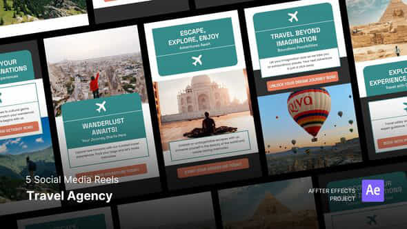 Social Media Reels Travel Agency After Effects Template - VideoHive 48914171