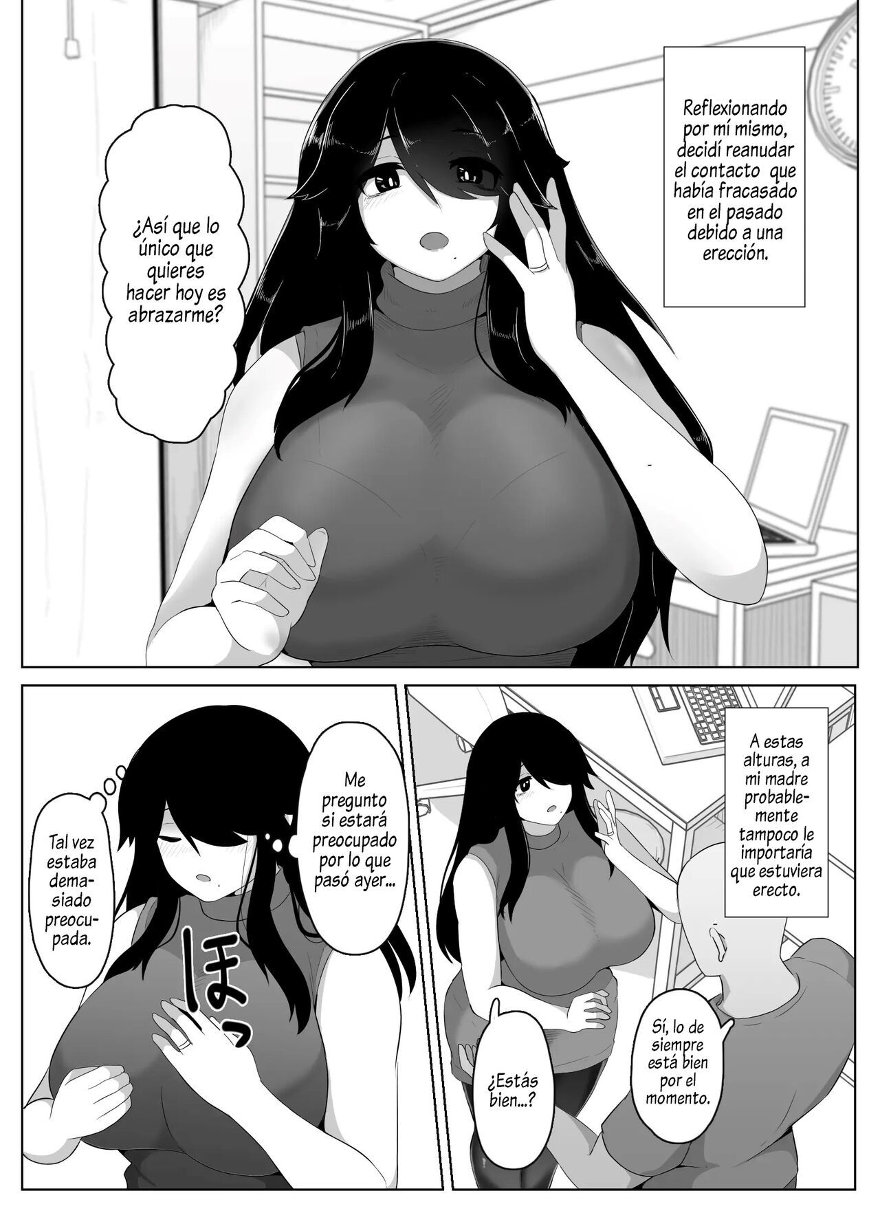 [hahayamoya (moya)] Oyasumi, Okaa-san I  Good Night, Mom I [Spanish]  [Al Chile no Sé Scan]